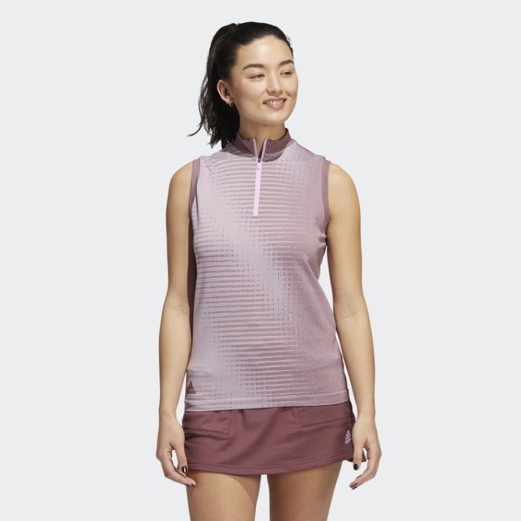 Polo Sans Manches Primeknit Adidas Bordeaux Mode