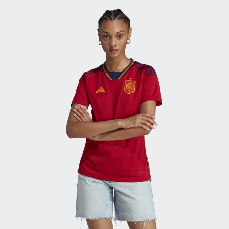 Maillot Domicile Espagne 22 Rouge Adidas