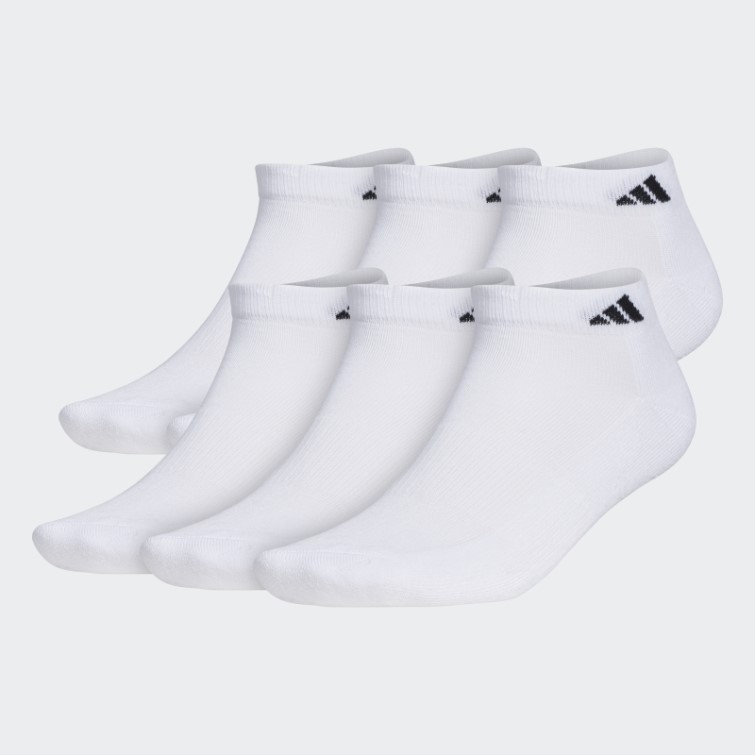Chaussettes Athlétiques Amorties Basses 6 Paires Adidas Blanc