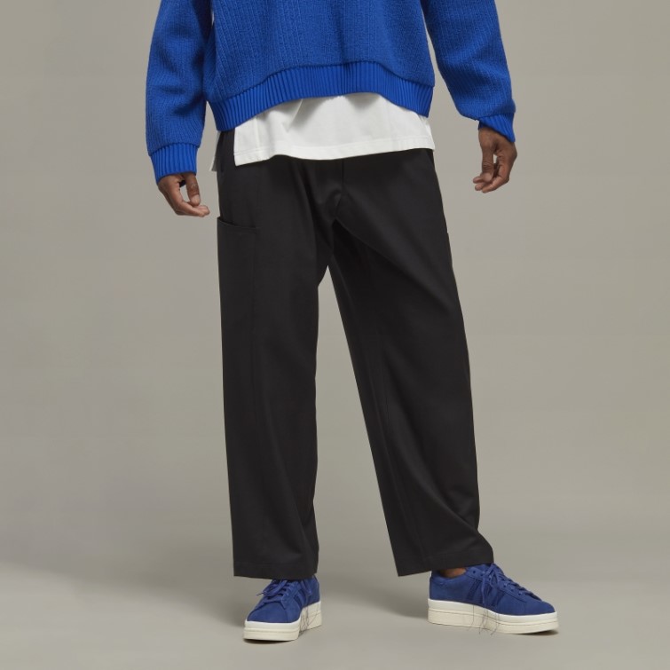 Adidas Y-3 Pantalon De Jogging Droit En Laine Raffinée