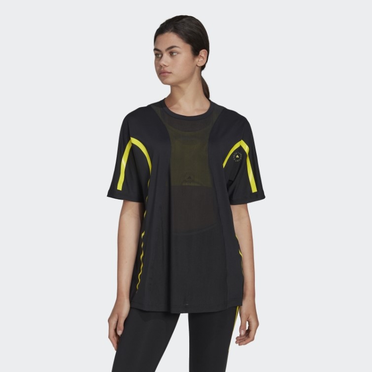 Adidas By Stella Mccartney Truepace Running Loose Tee Noir