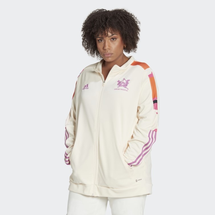 Veste De Survêtement Thebe Magugu Tiro (taille Plus) Adidas Ecru Tint