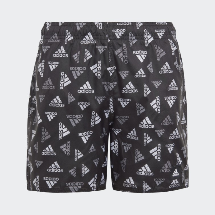 Short De Bain Clx Imprimé Logo Adidas Noir