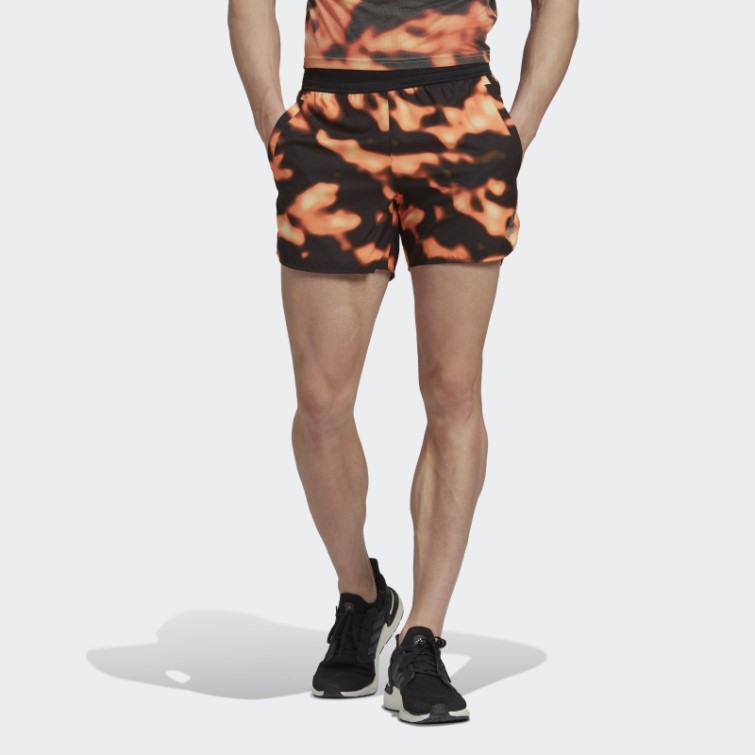Adidas Multicolore Run Icons Logo Graphique Aop Shorts