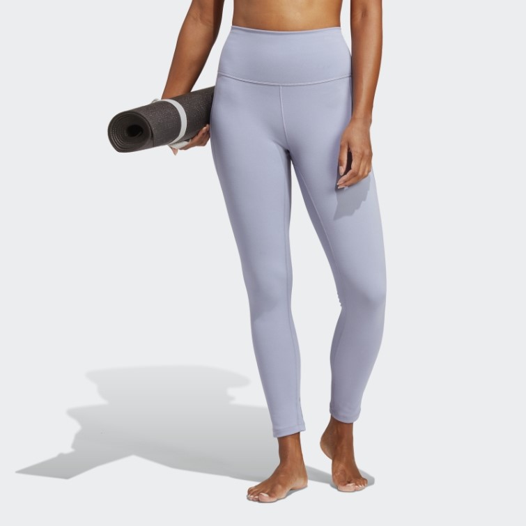 Legging Adidas Yoga Studio 7/8 Violet Argent