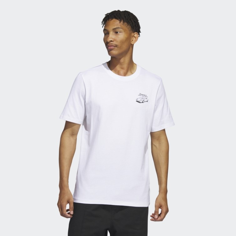 Adidas Zach's Business Tee Blanc