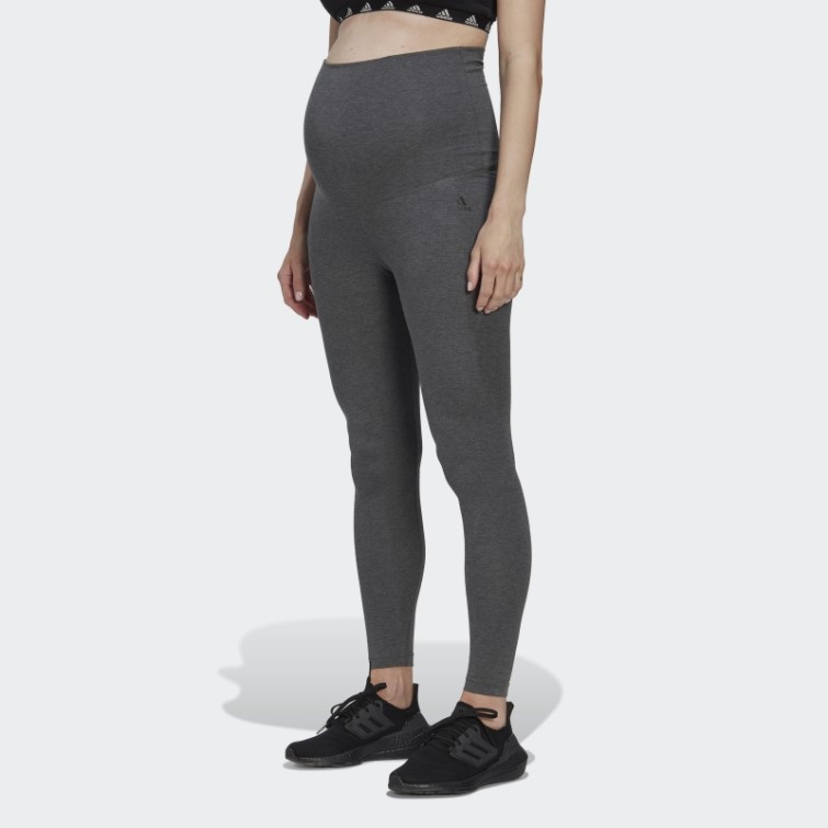 Gris Foncé Chiné Adidas Essentials Leggings En Coton (maternité)