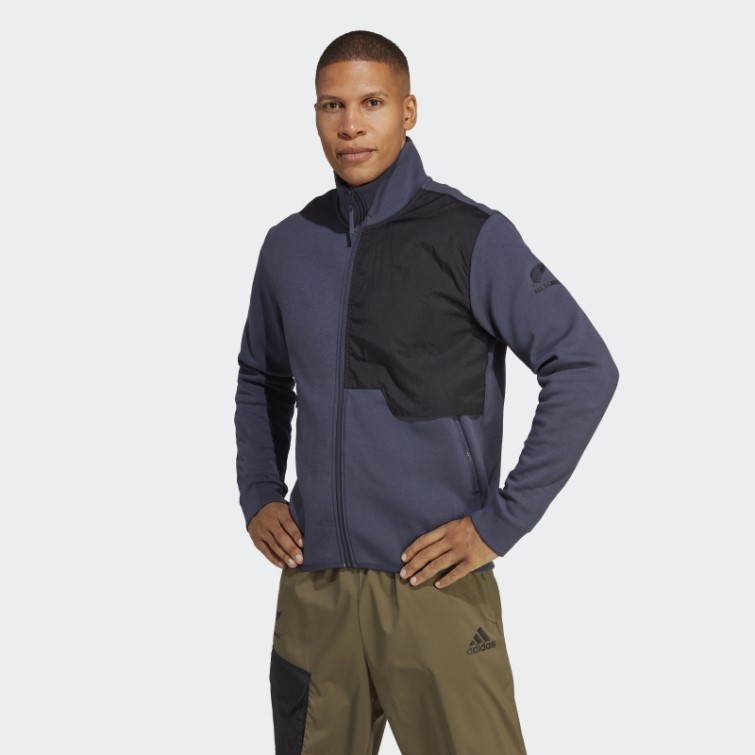 Veste Adidas All Blacks Rugby Lifestyle Bleu Marine