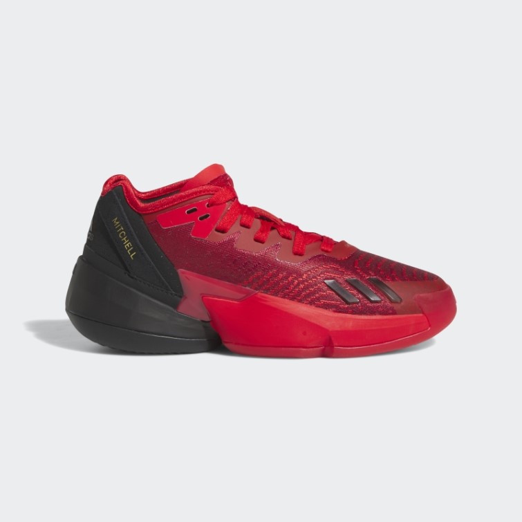 Mode Victoire Rouge Adidas D.o.n. Numéro 4 Chaussures De Basket