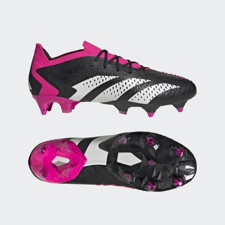 Adidas Predator Precision.1 Bottes Basses Pour Terrain Gras Noir