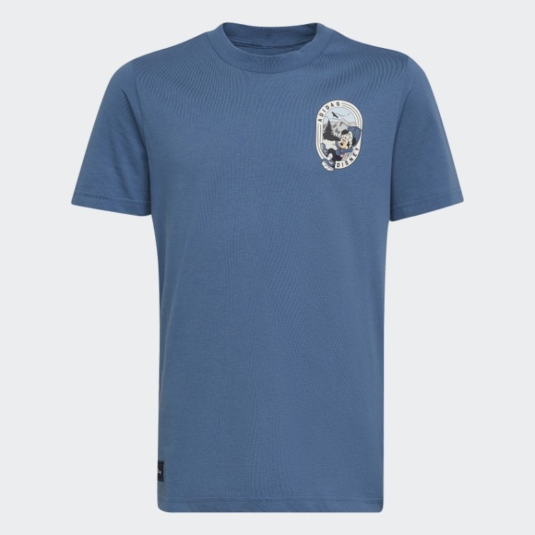 Adidas T-shirt Bleu Altéré Disney Mickey Et Ses Amis Mode