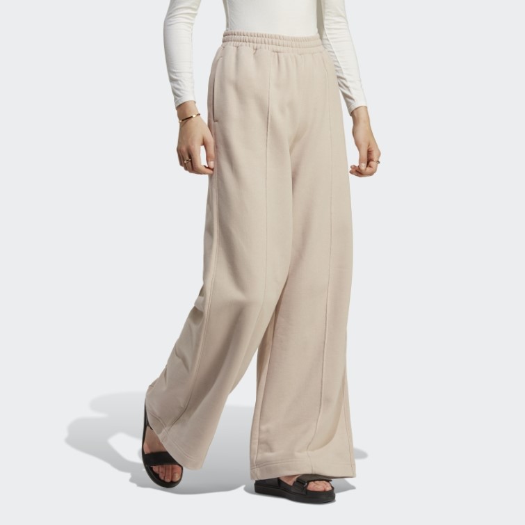 Adidas - Pantalon De Jogging Nervuré Premium Essentials Taupe
