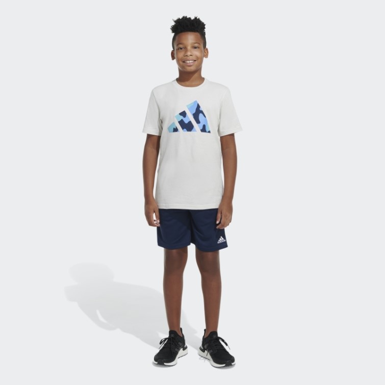 T-shirt Logo Camouflage Ss En Aluminium Adidas