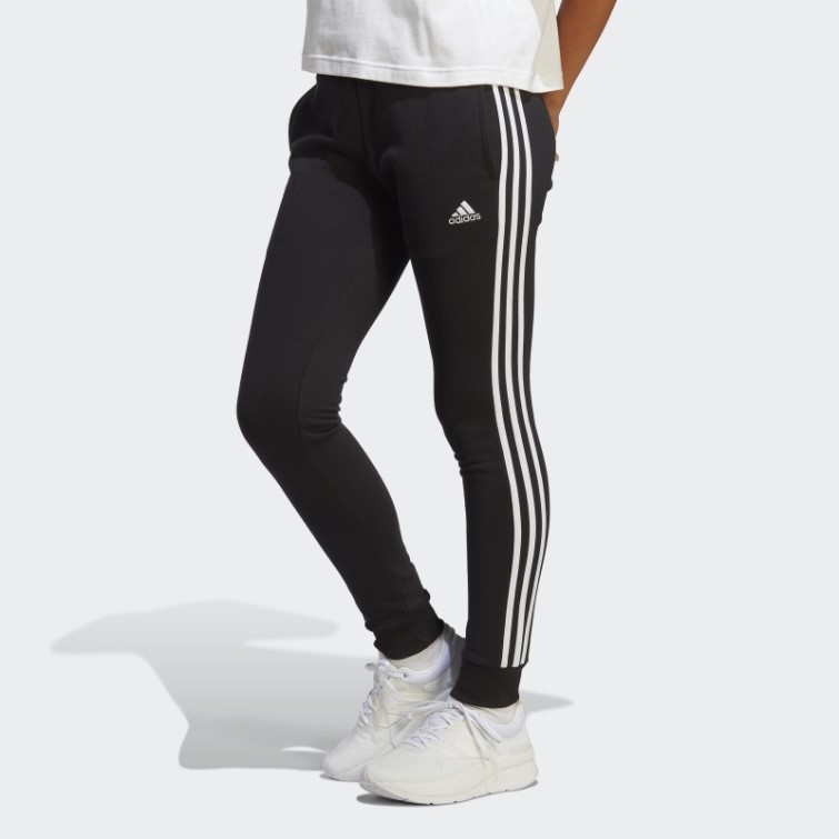 Adidas Essentials 3-stripes French Terry Cuffed Jogger Noir