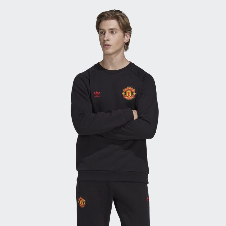 Sweat Manchester United Essentials Trèfle Noir Adidas