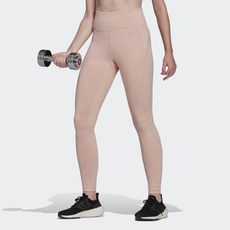 Adidas Collants D'entrainement Hyperglam Rose Vapeur