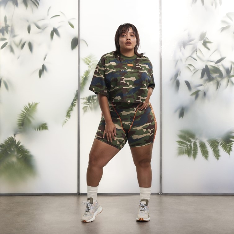 Short De Vélo Adidas Aop Camo 9 Pouces (taille Plus)