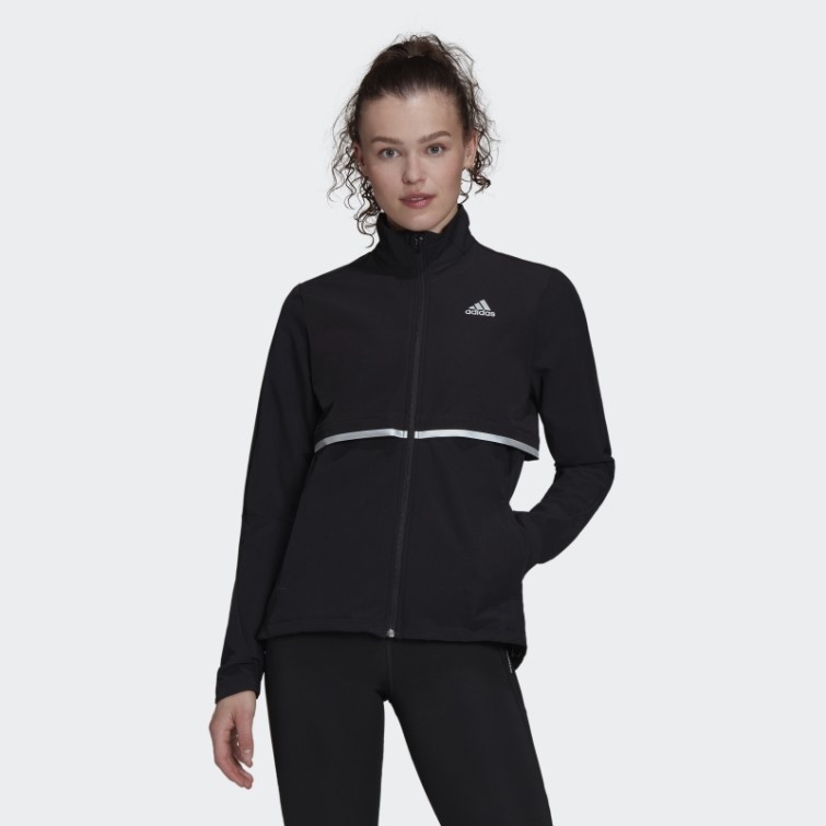 Adidas Possède La Veste Soft Shell Run Noir