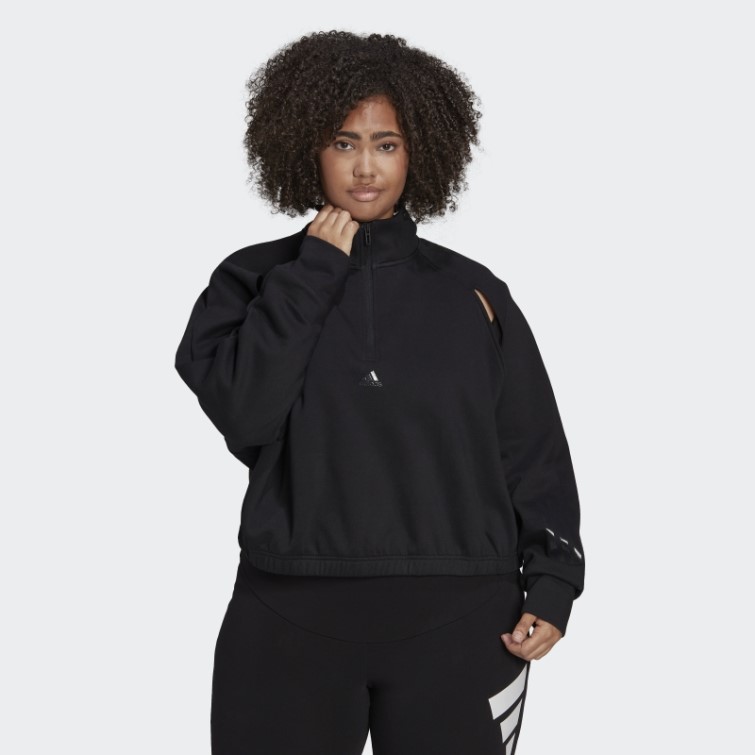 Pull Polaire Hyperglam (taille Plus) Noir Adidas