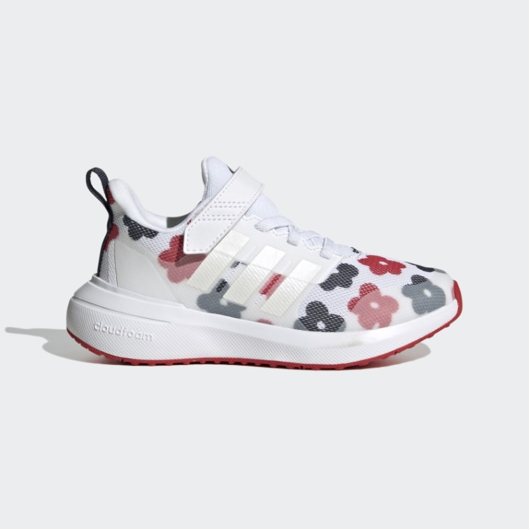 Adidas Fortarun 2.0 Cloudfoam Elastic Lace Top Strap Chaussures Zero Metalic