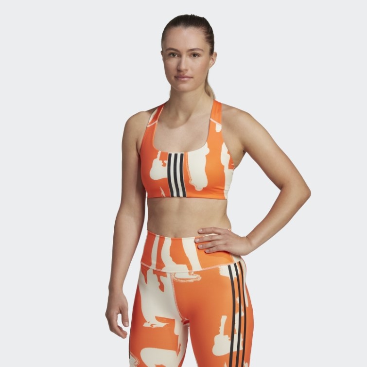 Soutien-gorge D'entraînement à Maintien Moyen Thebe Magugu Teinte écru Adidas