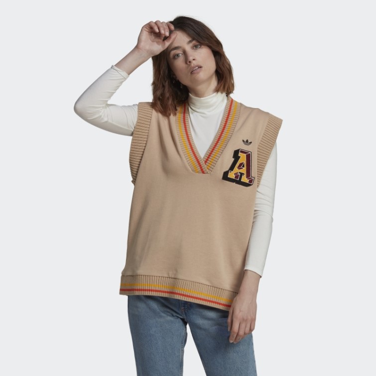Beige Mode Adidas Originals Classe De 72 Gilet