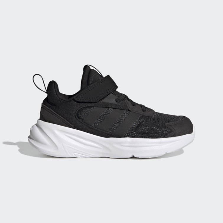 Adidas Noir Ozelle Running Lifestyle Elastic Lace With Top Strap Shoes