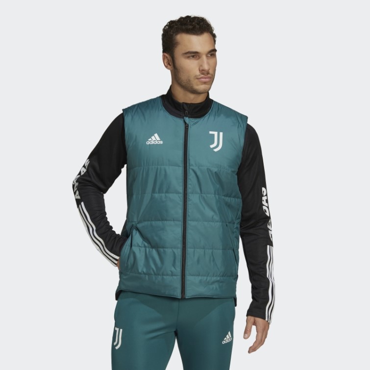 Adidas Juventus Condivo 22 Gilet Matelassé Vert Technique