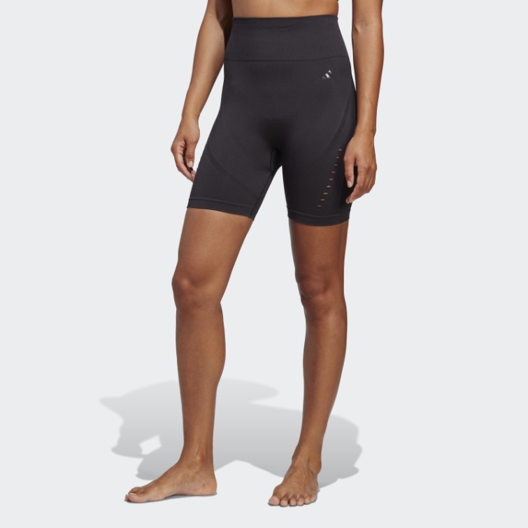 Yoga Studio Aeroknit Bike Short Leggings Noir Adidas