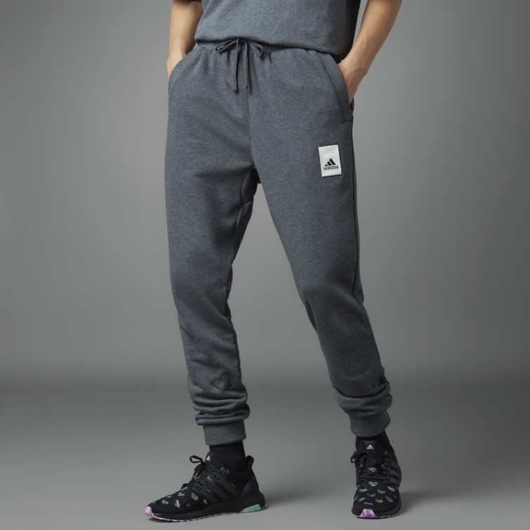 Adidas Pantalon Saint Valentin Gris Foncé Chiné