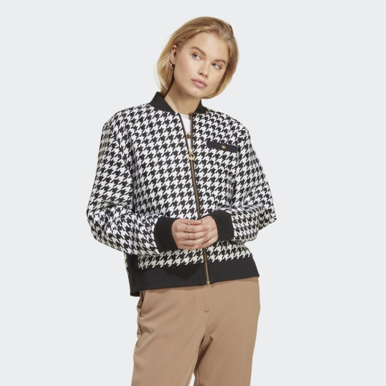 Veste Pied De Poule Noir Adidas