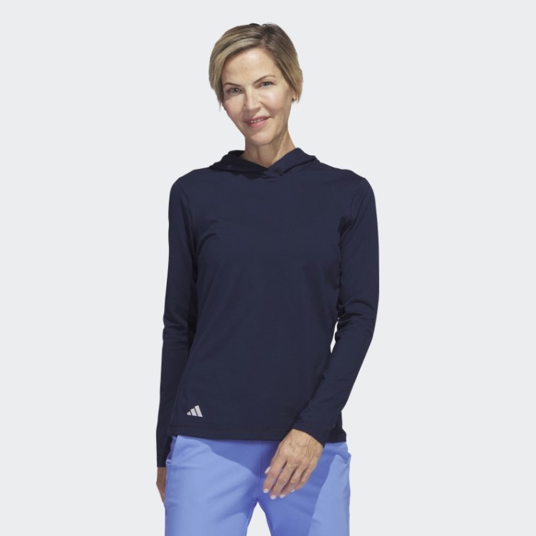 Sweat à Capuche Adidas Performance Golf Bleu Marine