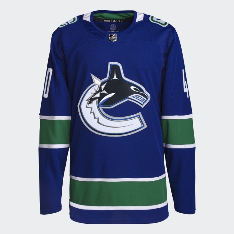 Maillot Royal Adidas Canucks Pettersson Domicile Authentique