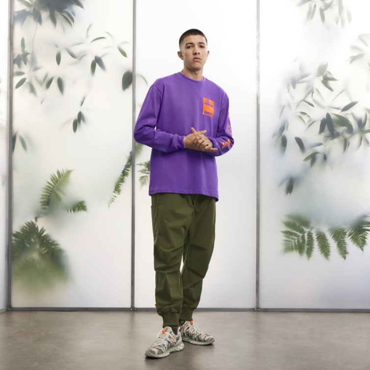 T-shirt Graphique Violet à Manches Longues (tous Genres) Adidas