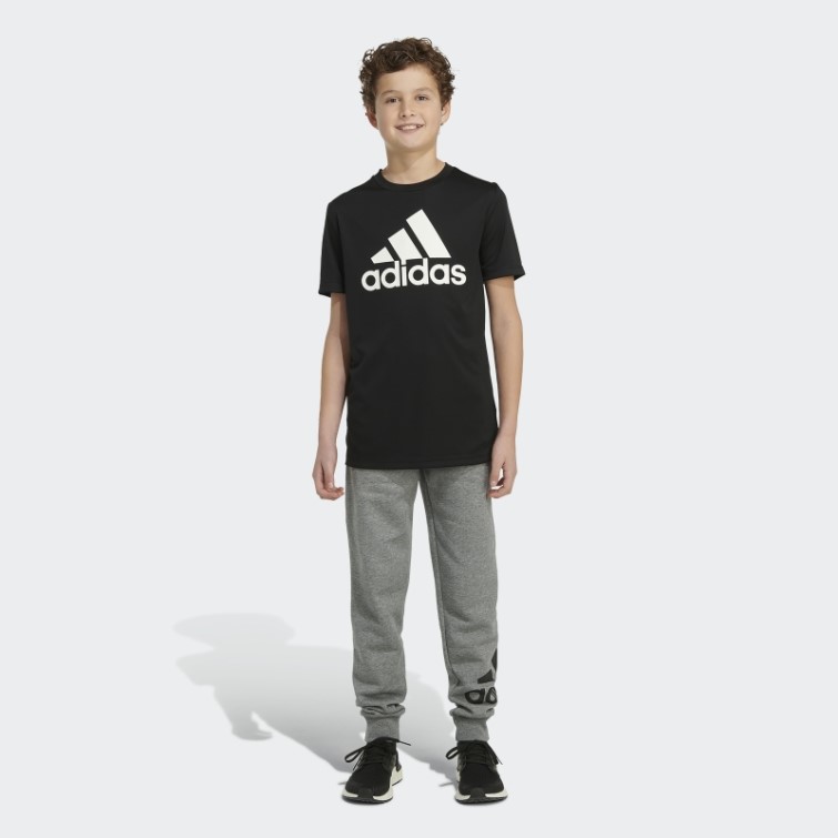 Pantalon De Jogging En Coton Essentials Gris Anthracite Adidas