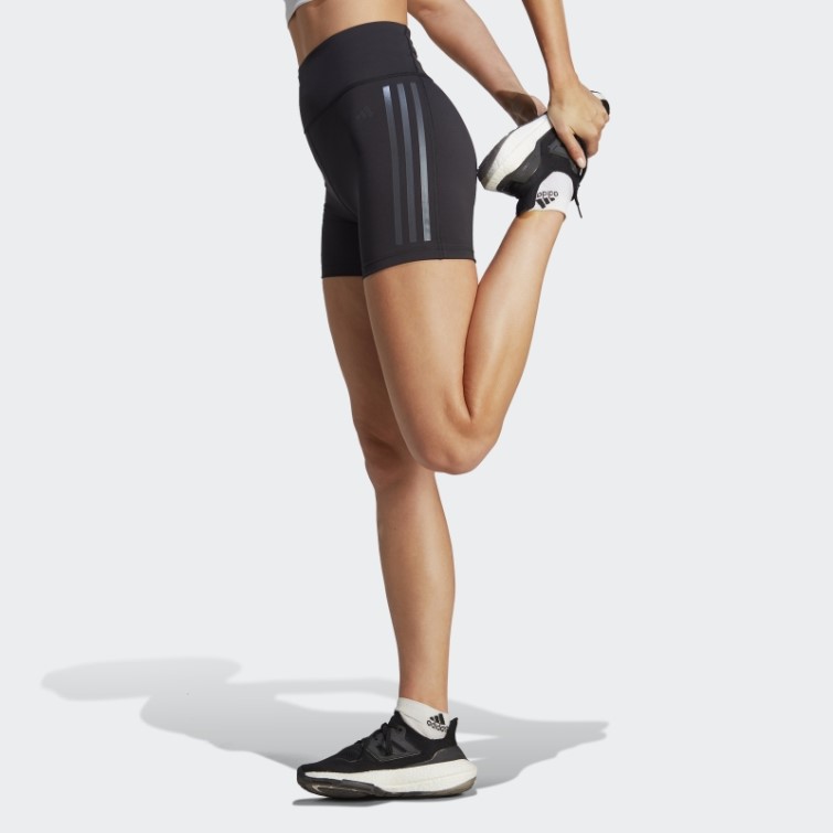 Adidas Leggings Courts 5 Pouces Dailyrun Noir à 3 Bandes