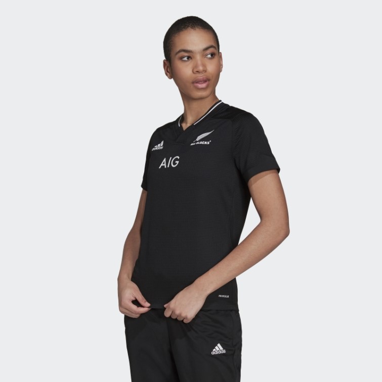 Maillot Domicile Adidas All Blacks Primeblue Réplique Noir