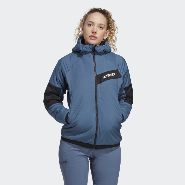 Acier Terrex Techrock Stretch Primaloft Veste à Capuche Adidas