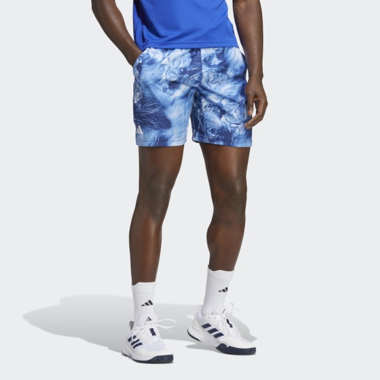 Short Adidas Melbourne Ergo Tennis Graphique Blanc Chaud