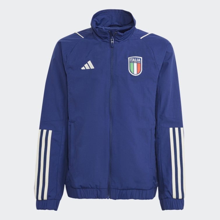 Italy Tiro 23 Presentation Track Top Bleu Foncé Adidas Stylé