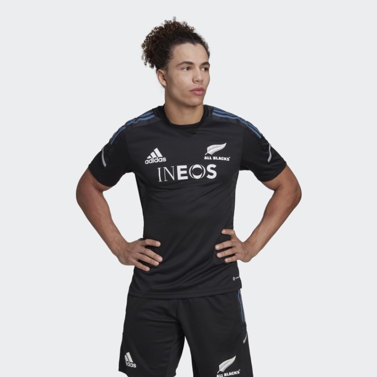 T-shirt Adidas All Blacks Rugby Performance Noir