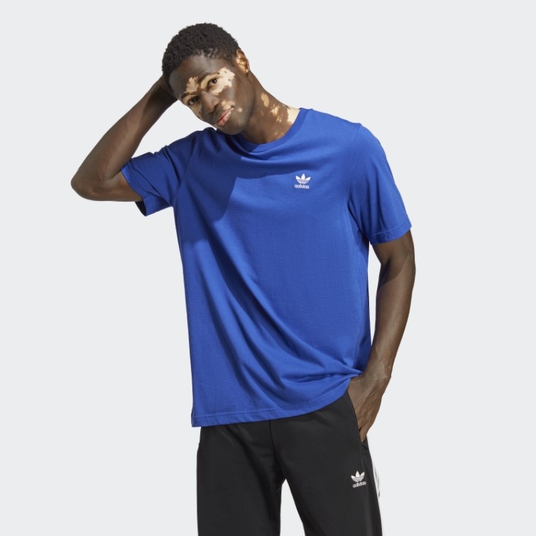 T-shirt Adidas Trèfle Essentiel Bleu