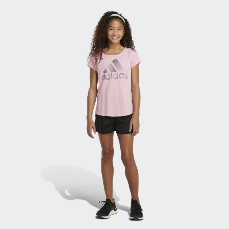 Adidas Short En Maille à Rayures Noir