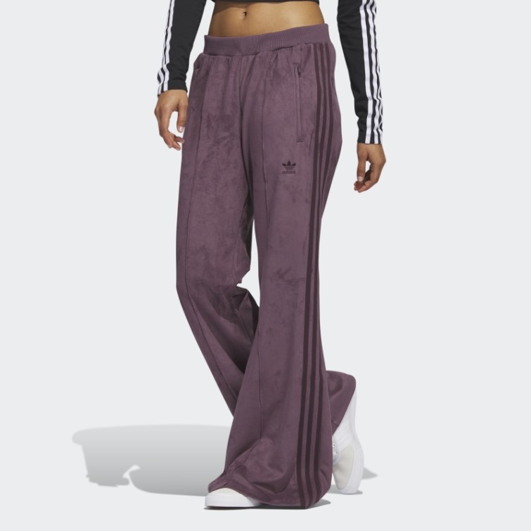 Pantalon De Survêtement En Daim Adidas Adicolor Classics Bordeaux