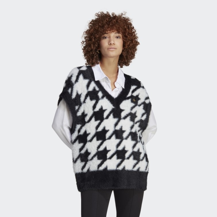 Gilet Pied De Poule Adidas Noir