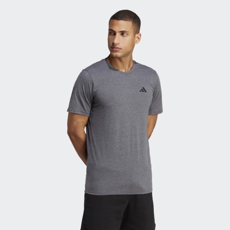T-shirt D'entraînement Adidas Feelready Train Essentials Gris Foncé Chiné