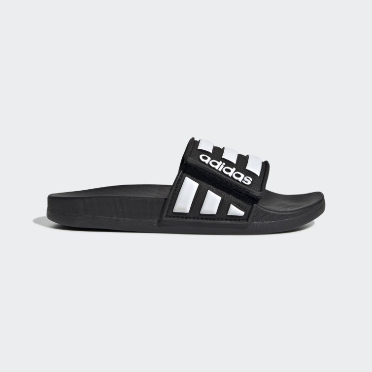 Adilette Claquettes Confort Ajustables Noir Adidas