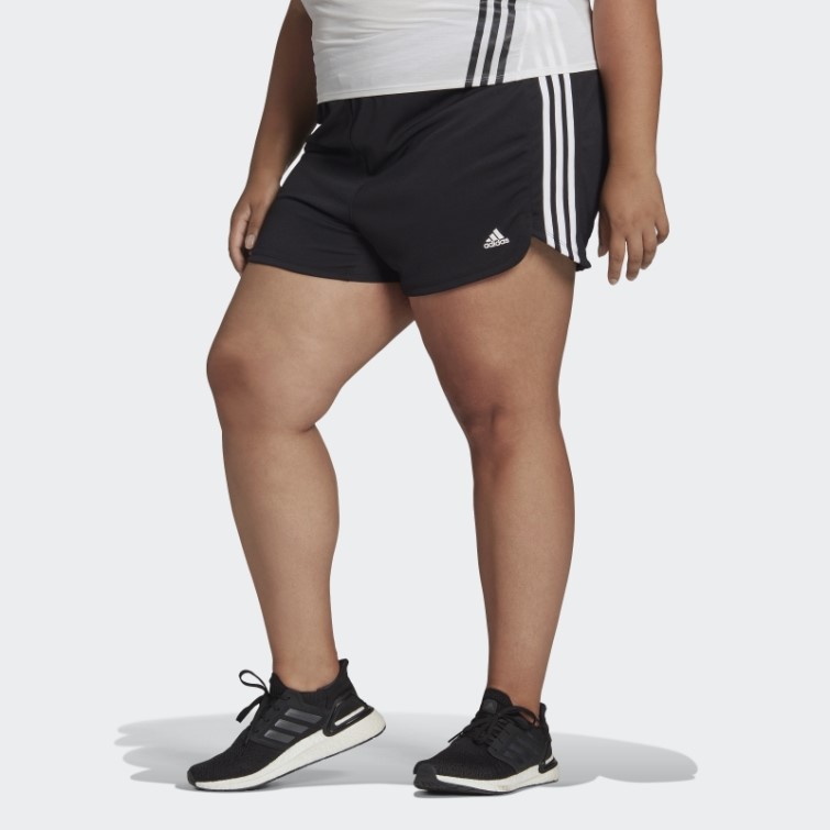 Short En Tricot Noir Adidas Pacer 3-stripes (grande Taille)