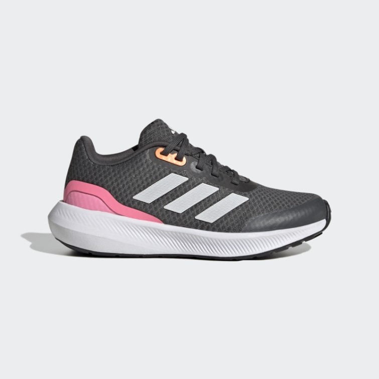 Chaussures Adidas Falcon 3 Sport Lacets Grises