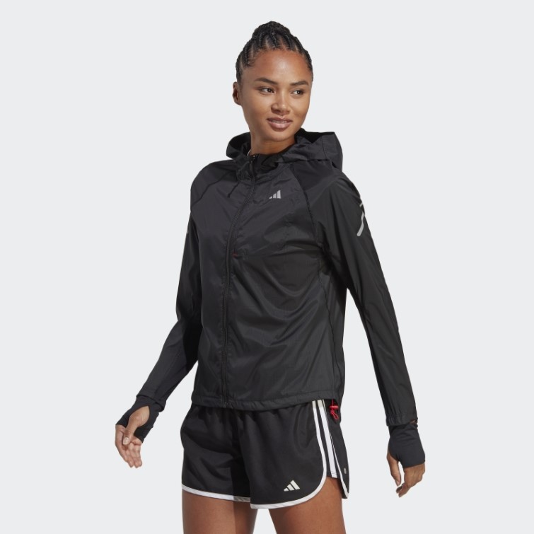 Adidas Veste De Course Rapide Noir